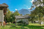Die Cascina, das Kastanien-Dörrhaus von Marco Giovanoli in Soglio.