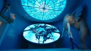 Mirko Drotschmann mit Knochen und Rekonstruktion eines Waldelefanten im Landesmuseum Halle (Saale). Der Dickhäuter lebte vor rund 125.000 Jahren, als die Neandertaler Europa beherrschten.