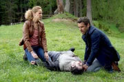 Mafiakiller Angelo Vitale (Murat Demir) wurde beim Angriff auf Capo“ Zanchetti (Tobias Oertel, re.) von Sonja (Chiara Schoras) getötet.