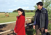 ARD STURM DER LIEBE FOLGE 1900, am Mittwoch (18.12.13) um 15:10 Uhr im ERSTEN. Daniel (Daniel Buder, r.) ahnt, dass Pauline (Liza Tzschirner, l.) Kummer wegen Leonard hat.