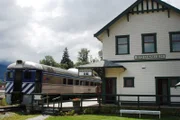 Budd-Triebwagen im Eisenbahn-Museum von Squamish, British Columbia.