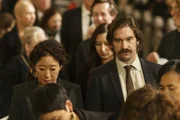 Eve Polastri (Sandra Oh, l.); Niko Polastri (Owen McDonnell, r.)