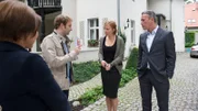 Katrin Börensen (Claudia Schmutzler), Nils Theede (Jonas Laux), Lisa Becker (Inka Löwendorf) und Karl Becker (Werner Eng).