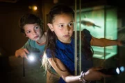 Timo (Malon Stahlhuth, li.) und Jale (Ava Sophie Richter, re.) auf ihrem nächtlichen Streifzug durch das zoologische Museum.