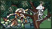 Mouse überlegt sich, welche Gegenleistung sie von Mr. Witch für ihre Hilfe verlangen könnte.