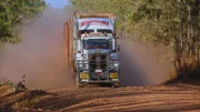 Truck on the road.