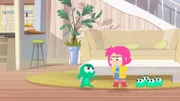 Ernest (l.) ist wütend, dass sich Rebecca (r.) nur noch um die kleinen Tschis kümmert.