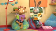 Pip und Posy erzählen sich gegenseitig ihre Lieblingsgeschichten.