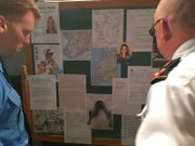 Investigation board at Police Department.