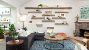 The Jusko shelves double as a cat playground, as seen on HGTV's  Hidden Potential.