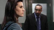 Die Detectives Cassady (Milena Govich, li.) und Green (Jesse L. Martin) untersuchen den Mord an der Frau eines Ex-Senators. Dabei wird Cassady zu einer wichtigen Zeugin, die den Ausgang des Prozesses entscheidend beeinflussen kann.