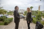 Saul Berenson (Mandy Patinkin, l.); Carrie Mathison (Claire Danes, r.)