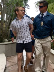 Bill Leasure getting arrested at marina.