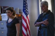 Ziva David (Cote de Pablo, l.); Leroy Jethro Gibbs (Mark Harmon, r.)