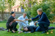 (v.li.): Maria Happel (Franziska Beck), Helmut Bohatsch (Franz Wohlfahrt), Julian Egermann (Milo Pavlovic), Stefan Jürgens (Carl Ribarski).