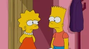 Wollen Apu helfen: Bart (r.) und Lisa (l.) ...