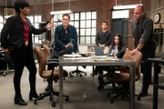 Danielle Moné Truitt as Sergeant Ayanna Bell, Ben Chase as Detective Freddie Washburn, Michael Rivera as Detective Diego Morales, Ainsley Seiger as Jett Slootmaekers, Christopher Meloni as Detective Elliot Stabler.