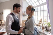 L-R: Ah Sahm (Andrew Koji) and Penelope Blake (Joanna Vanderham)