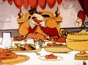 "Wickie und die starken Männer", "Der dicke König." Die Wikinger landen im Land der Bulgaren und werden von einem König, der ständig von Hunger geplagt wird, gefangen genommen. Durch eine List können Wickie und die Wikinger aus dem Schloss entkommen. Nur Halvar wird vom König der Bulgaren als Geisel festgehalten. Als Köche verkleidet, kommen Wickie und seine Freunde zurück und der König wird zum Opfer seiner eigenen Sucht.