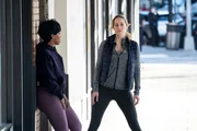 Pictured: (l-r) Danielle Moné Truitt as Sergeant Ayanna Bell, Charlotte Sullivan as Gina Cappelletti