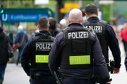 Polizeibeamte im Einsatz.