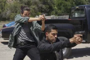 Ziva David (Cote de Pablo, l.); Nick Torres (Wilmer Valderrama, r.)