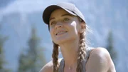 Portrait von Laura Bilgeri bei Lindauer Hütte im Montafon während ServusTVs "Bergwelten - Euphorie und Sucht" in Vorarlberg in Österreich.
