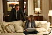 Dr. Jason Bull (Michael Weatherly, l.); Taylor Rentzel (MacKenzie Meehan, r.)