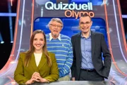 Quizduell-Olymp: Marie-Louise Finck, Prof. Eckhard Freise und Thorsten Zirkel.