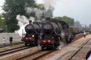 Dampfloks 740 293 und 741 038.