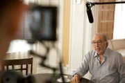 Los Angeles, CA - James Brooks gives the camera his eye line as audio finishes setting up.