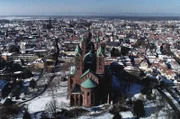 Der Dom zu Speyer von oben