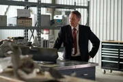 REENACTMENT - In a metallurgical testing lab, the lead investigator (played by Jeff Kassel) examines a piece of landing gear from the wreckage of Martinair Flight 495. (Cineflix 2021/Darren Goldstein)