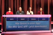 Die Kandidaten (v.l.n.r. am Panel): Birthe Buhk, Ronny Wulff, Tamara Pesch, Lucio Rapisarda, Jaeger: Dr. Thomas Kinne