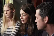 L-R: Echo Tap Bar Manager (Alana Schober), Det. Kim Meyer (Courtney Keir), Det. Pedro Ortega-Mendoza (Scott McPeak)