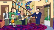 Mike Donkey, Jr. (2.v.l.), Steve (3.v.l.), Mike Donkey (2.v.r.), Stan (r.)