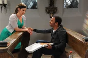 Kira (Mareike Lindenmeyer, l.); Jamal (Simon Pearce, r.)