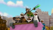 L-R: Maurice, Private, Mort, Julien, Skipper, Kowalski, Rico