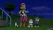 L-R: Chickaletta, Mayor Goodway, Rubble, Chase