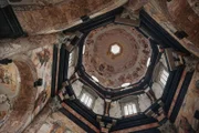 Wandmalerei an der Decke der Kirche der Heimsuchung im Pazaislis-Kloster, dem prächtigsten Beispiel italienischer Barockarchitektur in Litauen