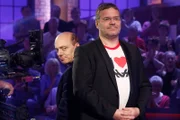 Von links: Das Rateteam Bernhard Hoecker und Elton .