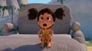 Lucy ist fasziniert von einer steinzeitlichen Kinovorführung von Minus Drei.
