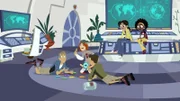 (v.li.) Chris, Jimmy, Martin, Stelle und Chloe tauschen ihre Wild-Discs.