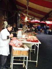 Market in Catania, the City of the Etna.