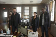 L-R: Jane Doe (Jaimie Alexander), Kurt Weller (Sullivan Stapleton), Tasha Zapata (Audrey Esparza), Edgar Reade(Rob Brown)
