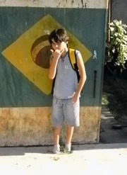 Gabriel Muniz from Brazil was born without any feet but plays football