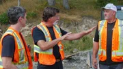 Alex Lagina (l.), Rick Lagina (m.)