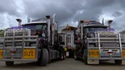Truck on the road.