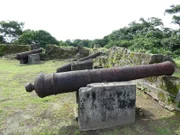 Eine Kanone in Fort San Lorenzo. (National Geographic/Kate Swanson)