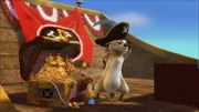 Otter Bobsie träumt davon, ein Piratenkapitän zu sein.